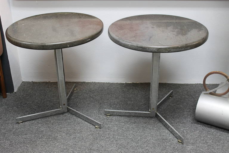 Hans Eichenberger "Alpha" Tables with Marble Tops