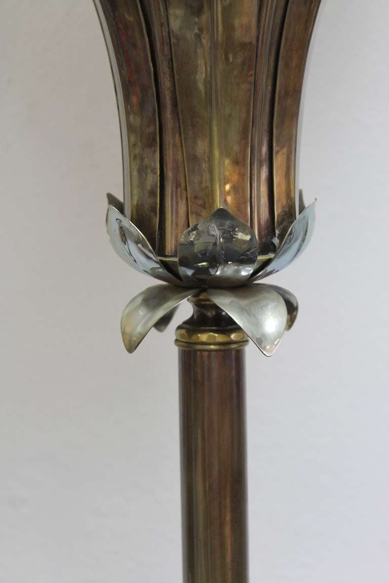 Brass Norman Grag Torchiere