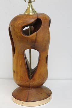 Wood Amorphic Lamp