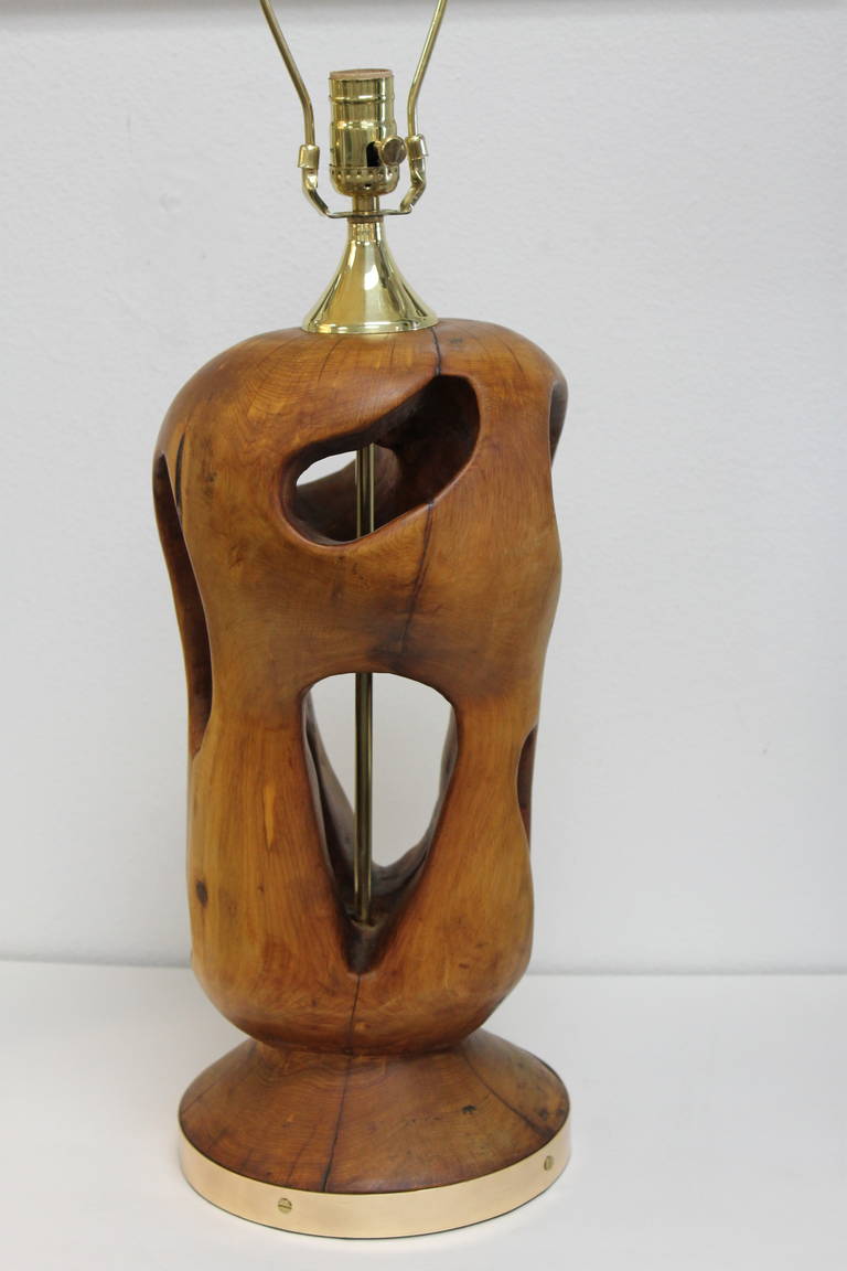 Wood Amorphic Lamp