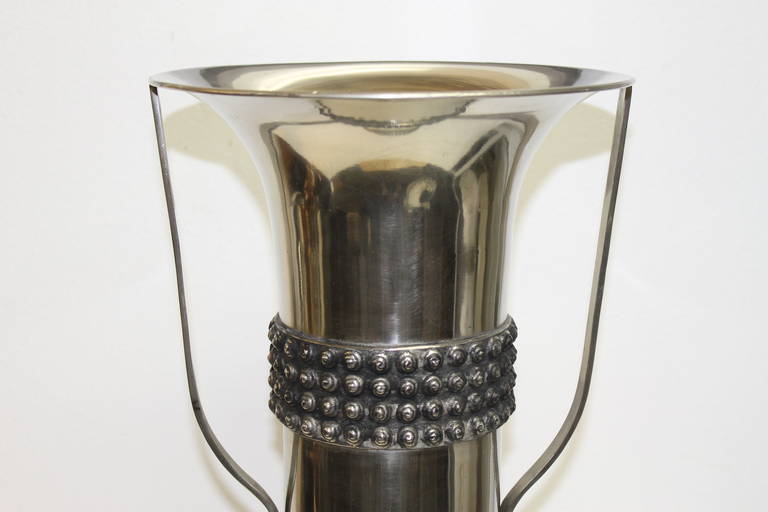 Monumental Mid Century Scandinavian Chalice Vase In Excellent Condition In Palm Springs, CA