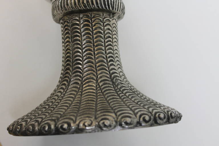 Monumental Mid Century Scandinavian Chalice Vase 4