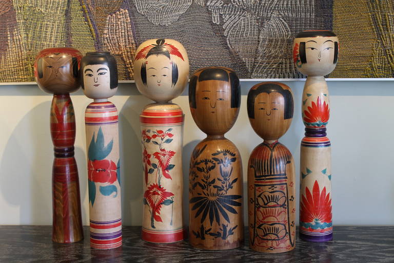 vintage kokeshi dolls for sale
