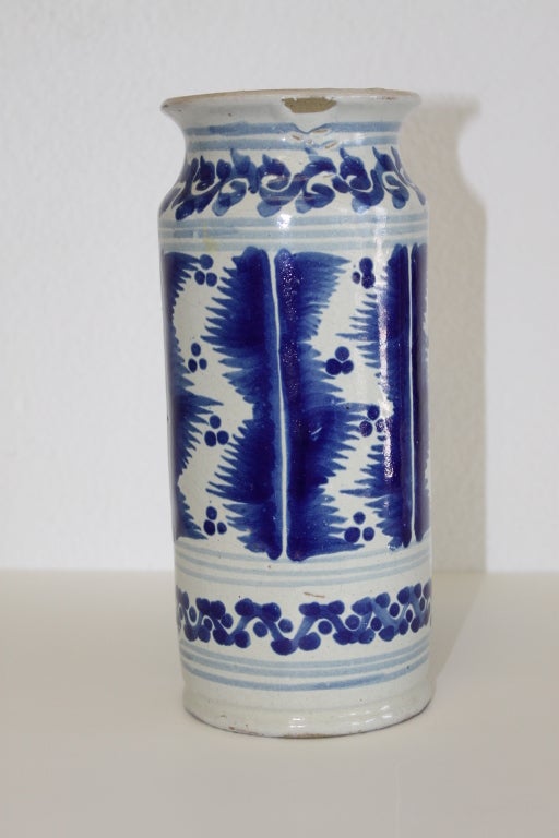 Talavera Poblana Ceramic Pharmacy Jar