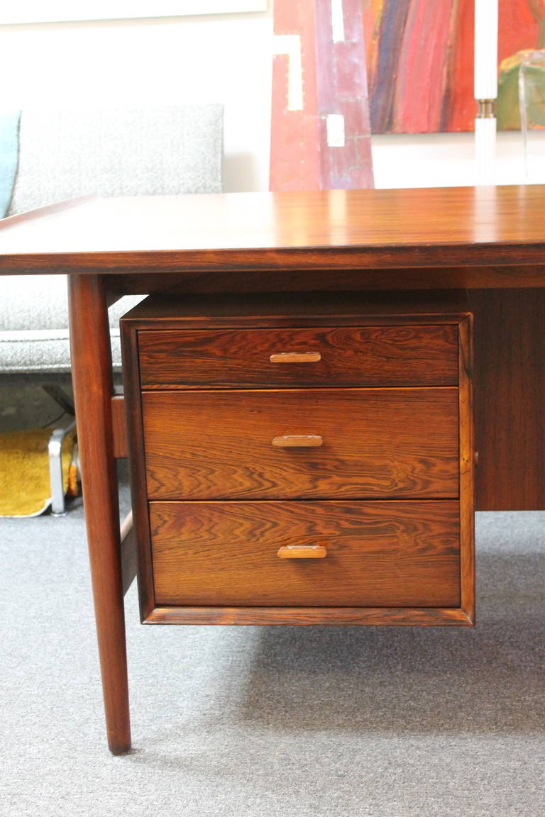 Rosewood Desk by Arne Vodder In Excellent Condition In Palm Springs, CA