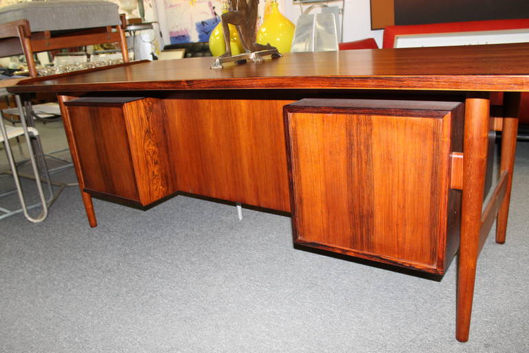 Danish Rosewood Desk by Arne Vodder