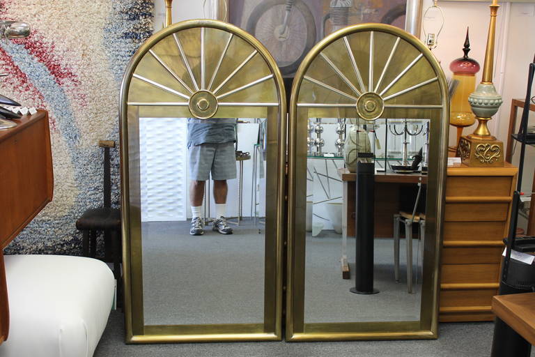 Pair of Mastercraft Mirrors attributed to Bernhard Rohne