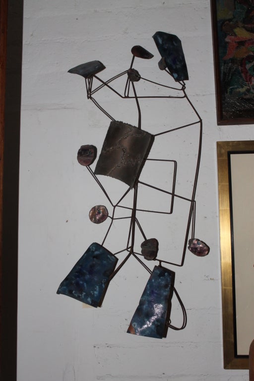 Steel, Enamel Wall Sculpture