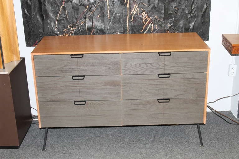 Six drawer dresser designed by Raymond Loewy for Mengel.