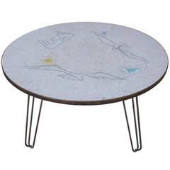 Bronze Mosaic Table, Frankfurter Mosaik, Waldemar Schuster
