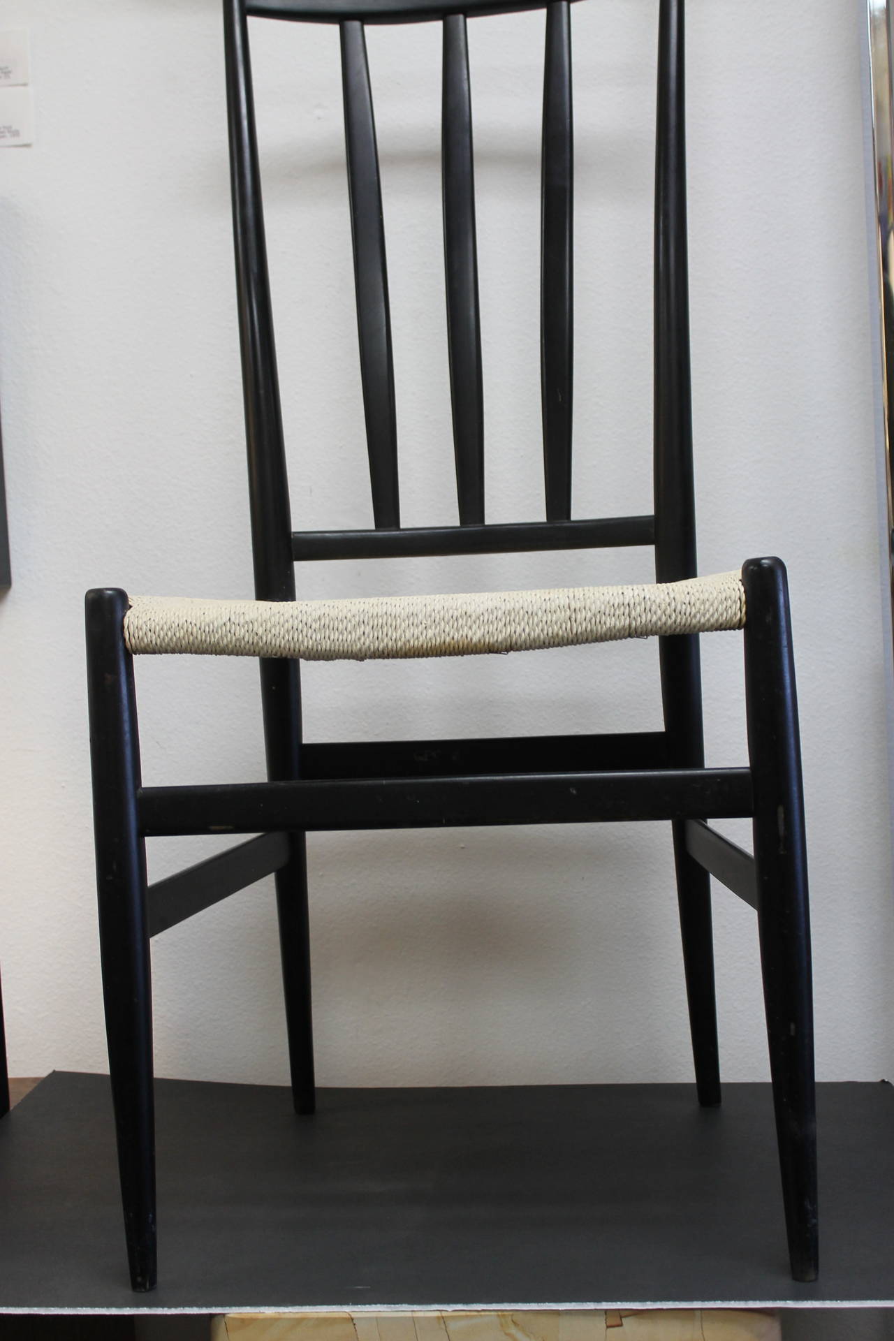Side Chair, attributed to Gio Ponti In Excellent Condition In Palm Springs, CA
