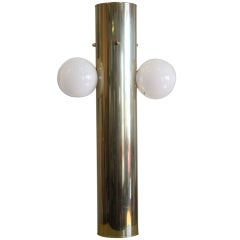 Cylindrical Brass Lamp
