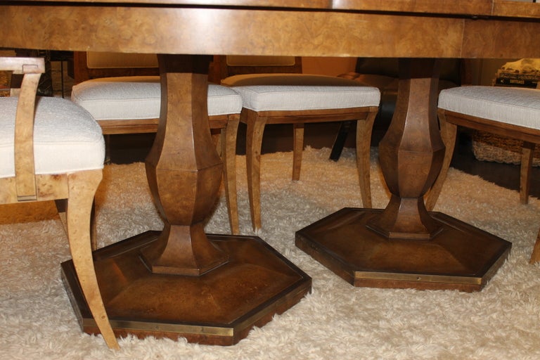 Mastercraft Burled Amboyna Table & Chairs