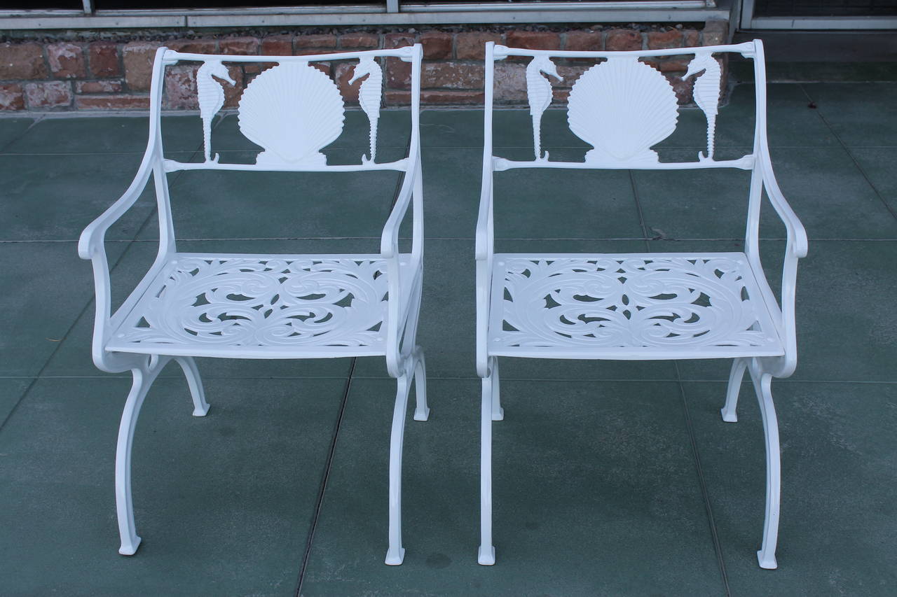 Pair of Aluminum Chairs by Molla Patio Furniture Co.