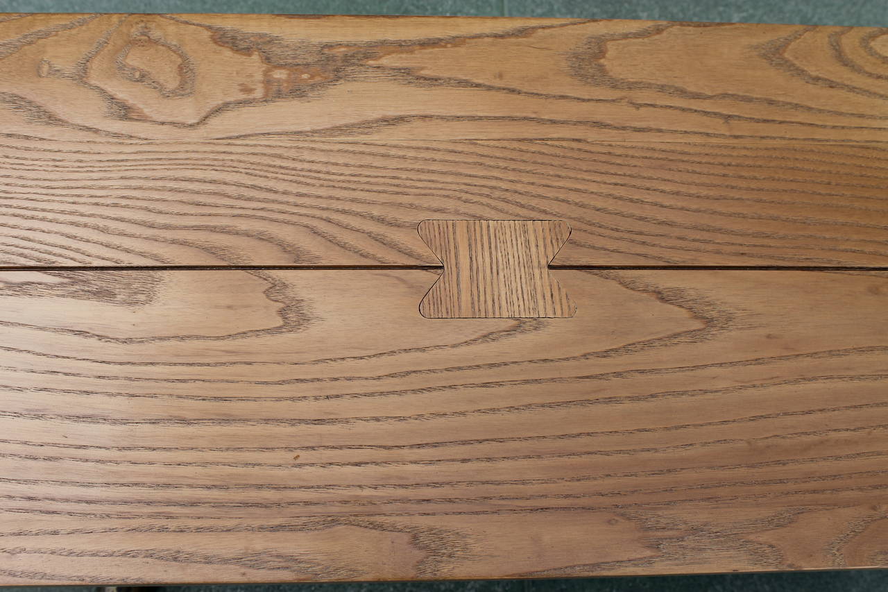 Wood Bench, in the style of Paul Frankl 3