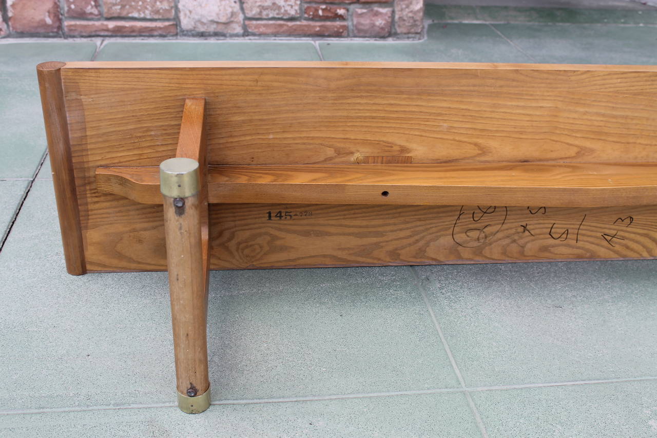 Wood Bench, in the style of Paul Frankl 1