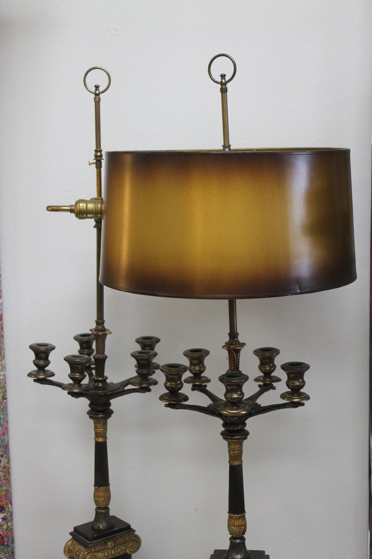 Pair of all original Frederick Cooper lamps. The lamps are 42