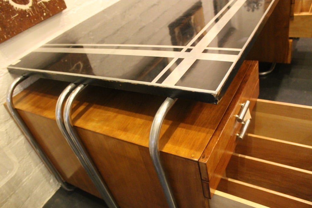 Wood Art Deco Desk