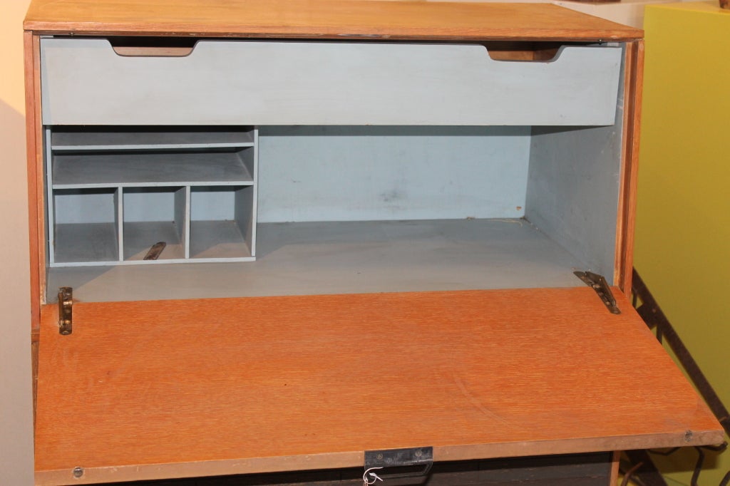Raymond Loewy Drop Front Desk / Dresser for Mengel In Good Condition In Palm Springs, CA