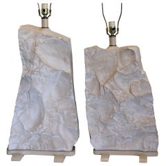 Bisque Rock Lamps
