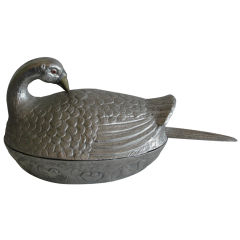 Aluminum Loon serving dish