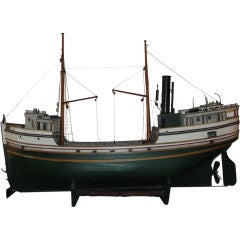 Folk Art steamer boat 'MARION' by Anton Weyrich