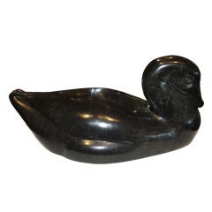 Vintage Bronze Swan