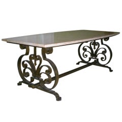Large Art Deco Dining Room Table