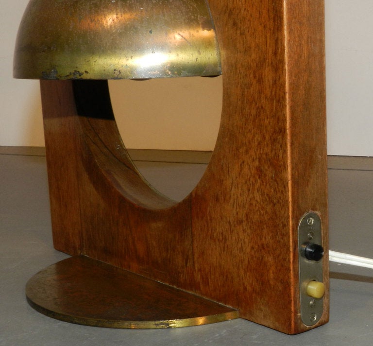 French LOUIS DAMON, RARE MODERNIST  LAMP 1931