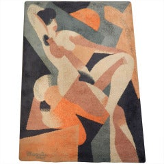  Art Deco carpet signed Magritte 1928
