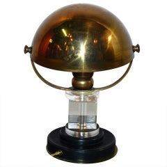  Jacques Adnet Art Deco Table Lamp