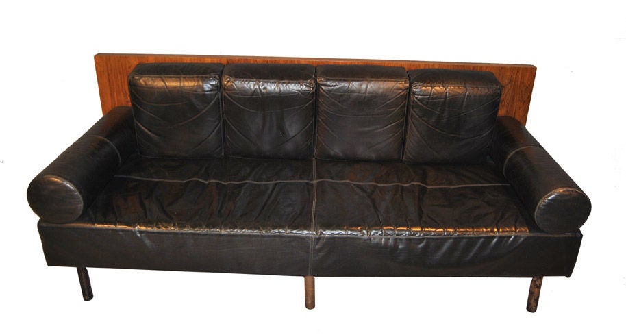 Modernist Leather Bench