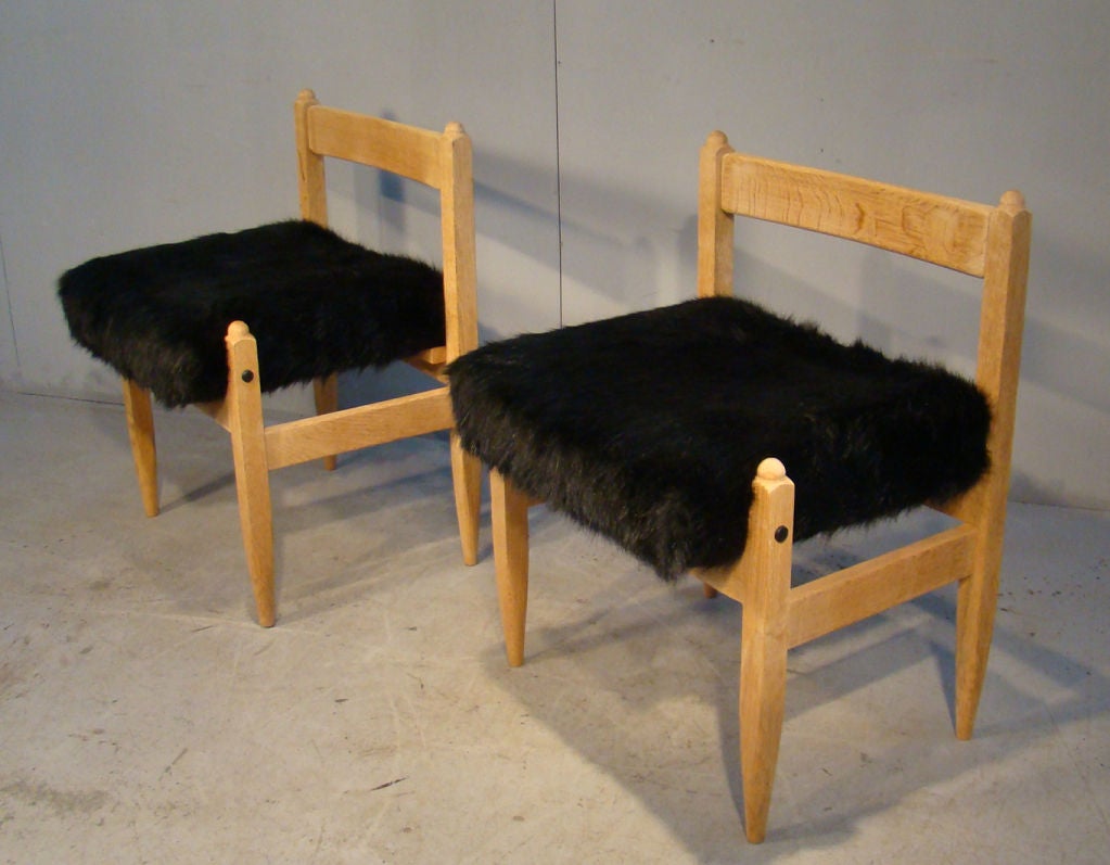 pair of small chairs by Guillerme et Chambron, Votre Maison