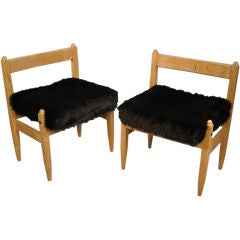 pair of small chairs by Guillerme et Chambron, Votre Maison