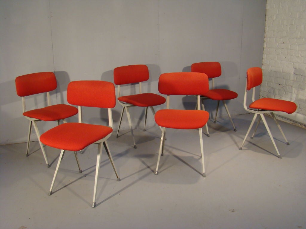 6 1960 "result" Chairs By Frizo Kramer
