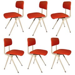6 1960 "result" Chairs By Frizo Kramer