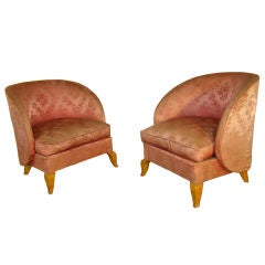 Pair of armchairs by René Prou