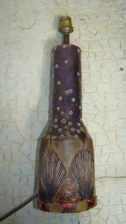 Lamp base attributed to Line Vautrin