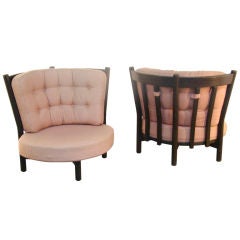 Pair of armchairs by Guillerme et Chambron
