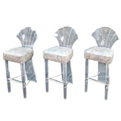 Vintage Set of 3 high stools