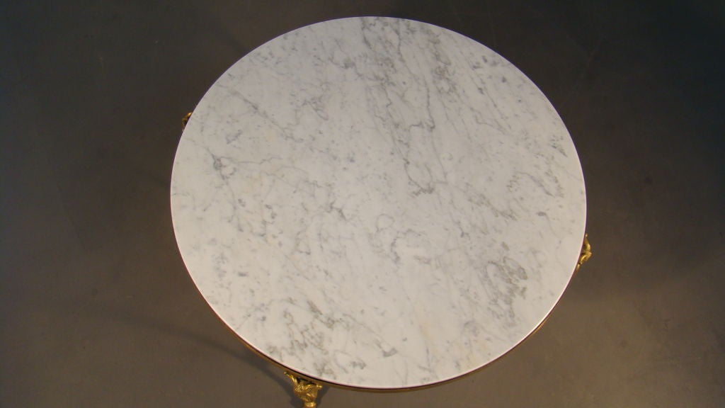 Maison Jansen  Bronze and marble table