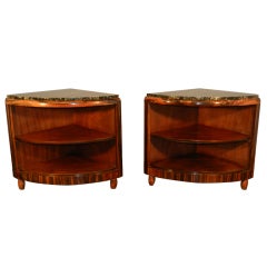 Pair of corner tables