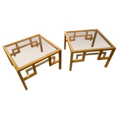 Pair of  Maison Jansen side tables