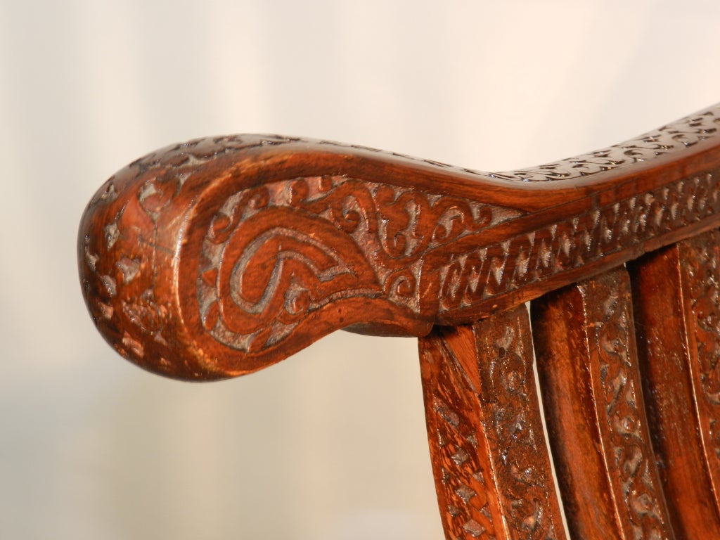 Pair of 19th century Syrian chairs For Sale 4