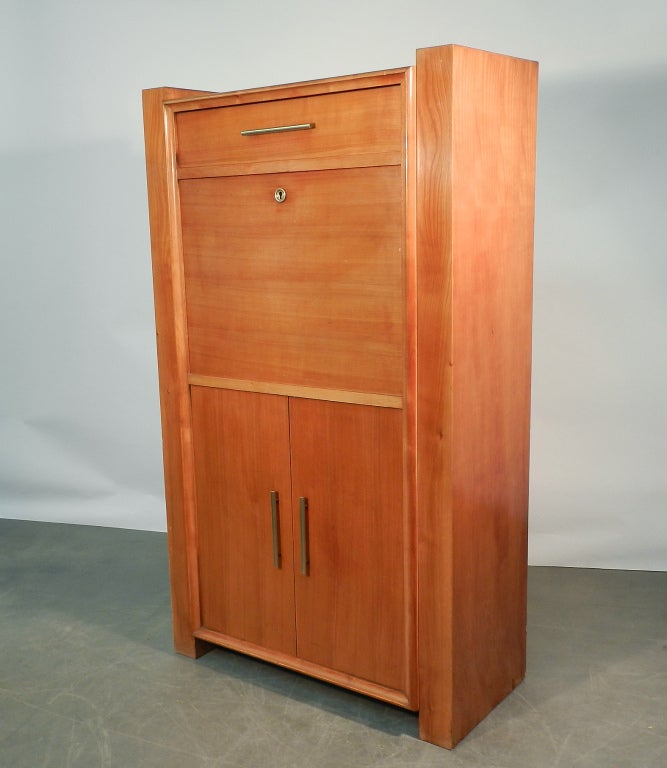 Art Deco Secretary in Cherry Wood
