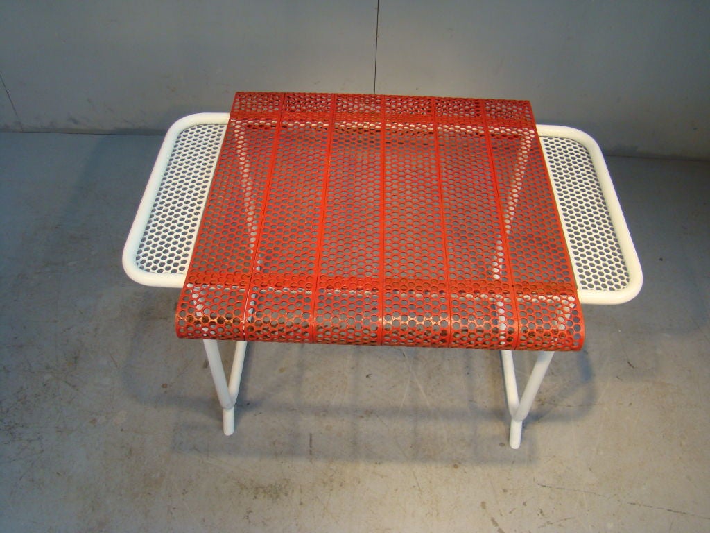 Mid-20th Century Set Of Two Armchairs And One Table By Claude Adrien For Sale