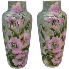 SET OF TWO  BIG ST AMAND VASES