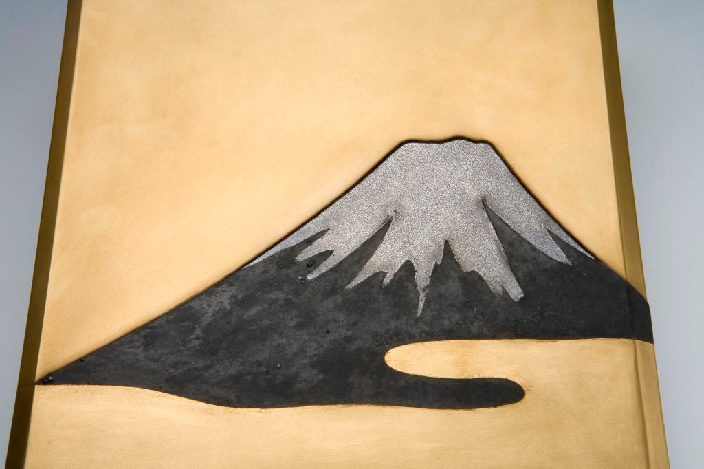Japanese Mt. Fuji Writing Box For Sale