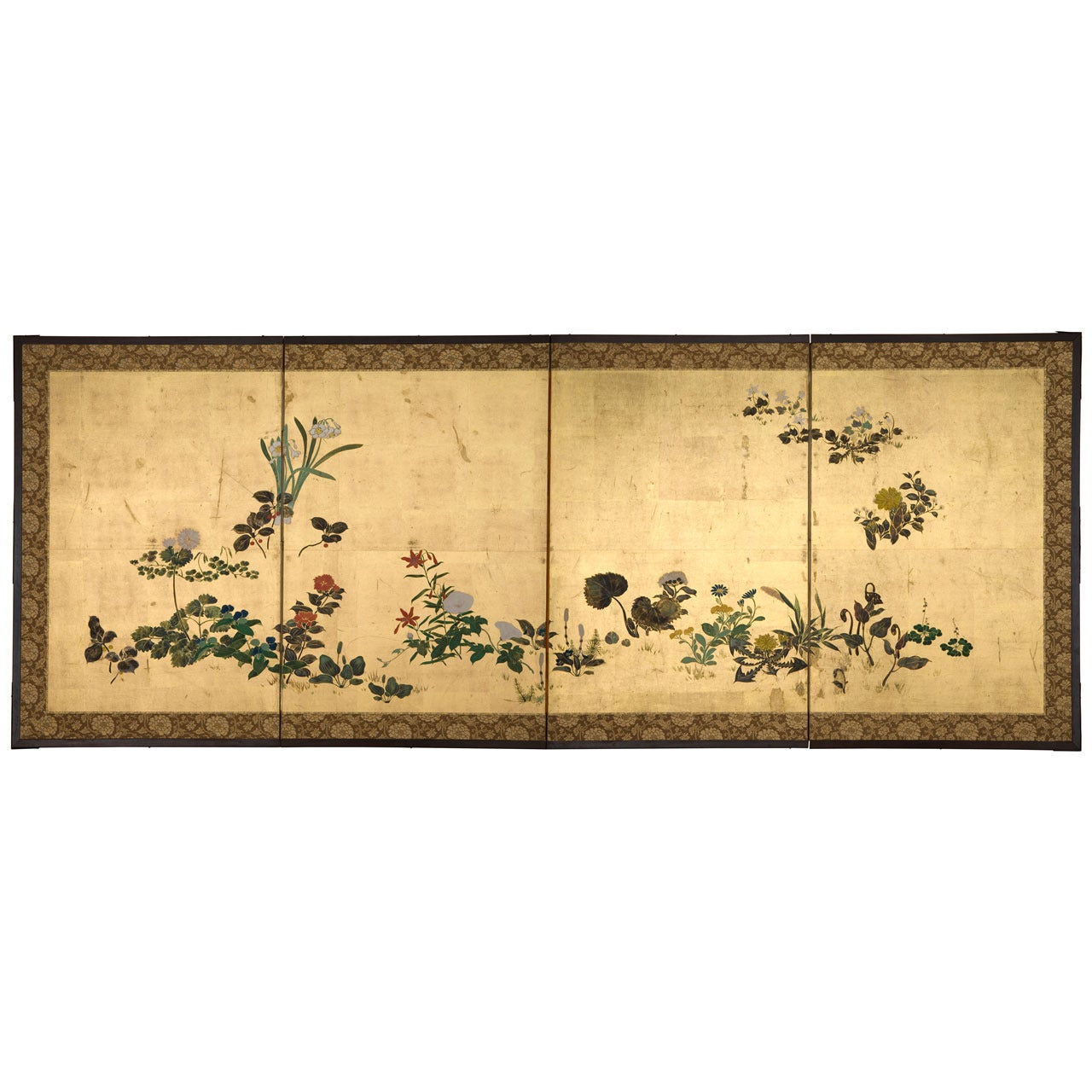Flowers of the Four Seasons Panel For Sale