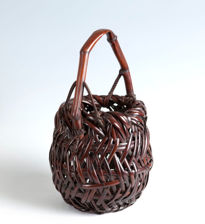 Ikebana flower basket entitled Crouching Tiger